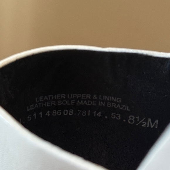 Tory Burch Lexington 110MM Ivory White Leather Platform Wedge Sandals Size 8.5 - Picture 5 of 7